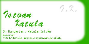istvan katula business card