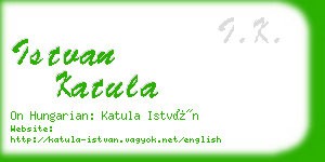 istvan katula business card